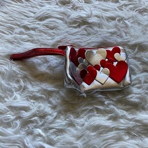 Gymboree Girls Metallic Heart Valentine Wristlet